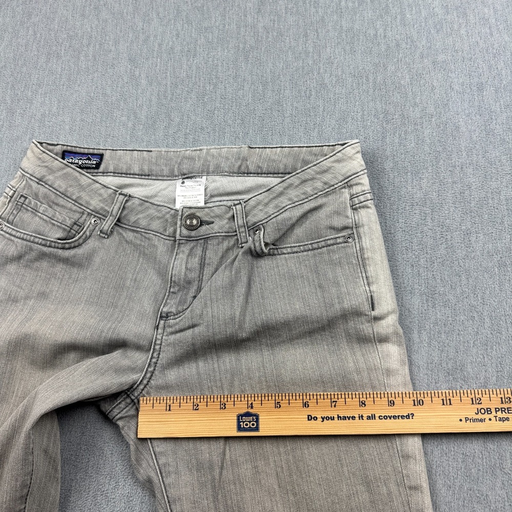 Patagonia Jeans Womens 29X30 Gray Low-Rise Straight Denim Organic Cotton 56931 - Picture 9 of 15